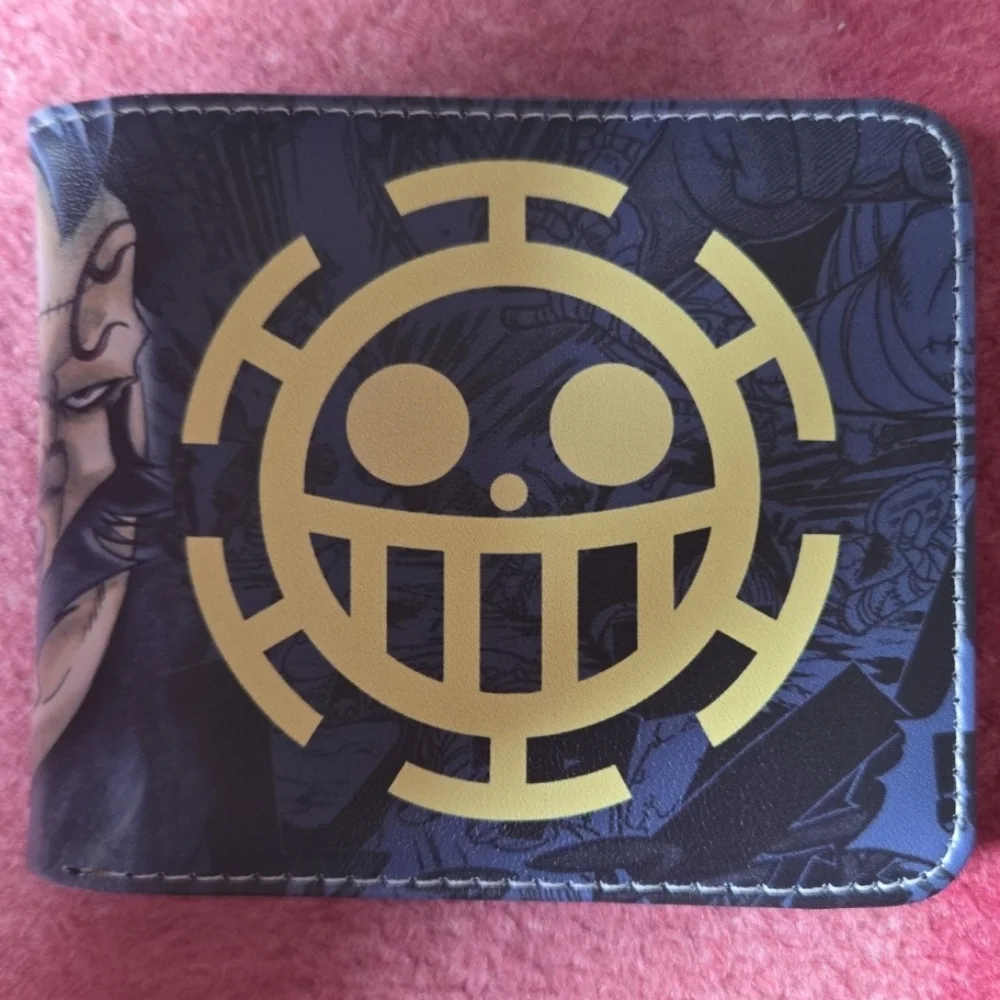 New Trafalgar law one piece anime manga leather wallet
